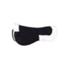 4Horses Sattelpad Basic Kunstfell schwarz WB (Warmblut)