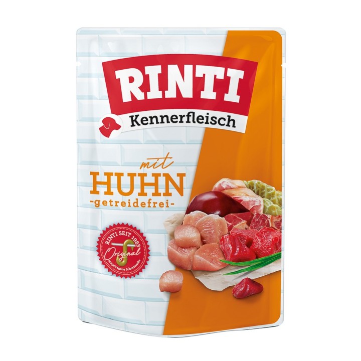Sparpaket RINTI Kennerfleisch Pouches 20 x 400 g - Huhn