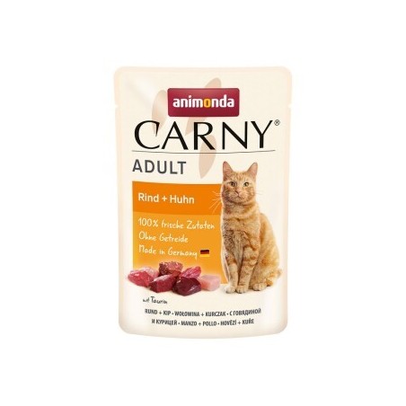 animonda Carny Nassfutter Katze Adult Rind und Huhn 48x85 g