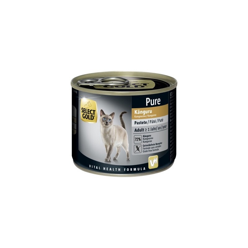 SELECT GOLD Pure Adult Paté Känguru 24x200 g