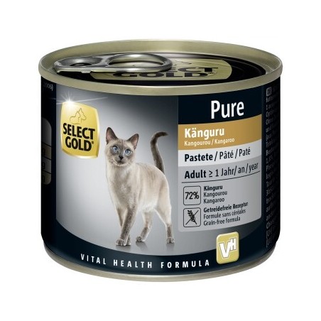 SELECT GOLD Pure Adult Paté Känguru 24x200 g