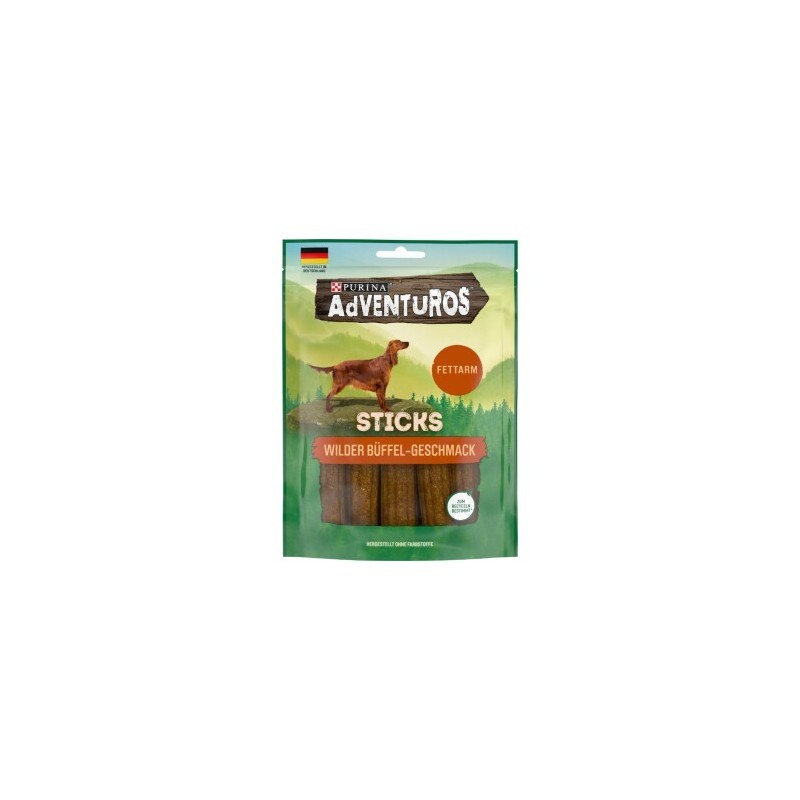 Adventuros Sticks fettarm Büffel 6x120g