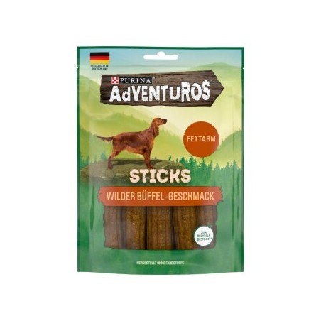 Adventuros Sticks fettarm Büffel 6x120g