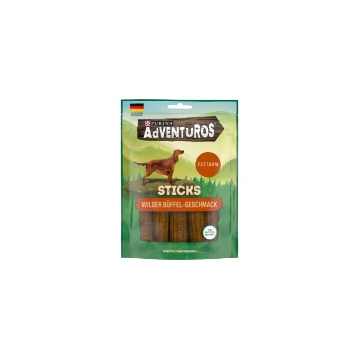Adventuros Sticks fettarm Büffel 6x120g