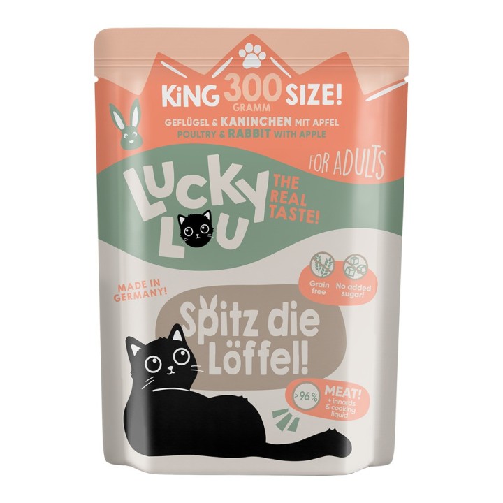 Lucky Lou Adult 6 x 300 g - Geflügel & Kaninchen