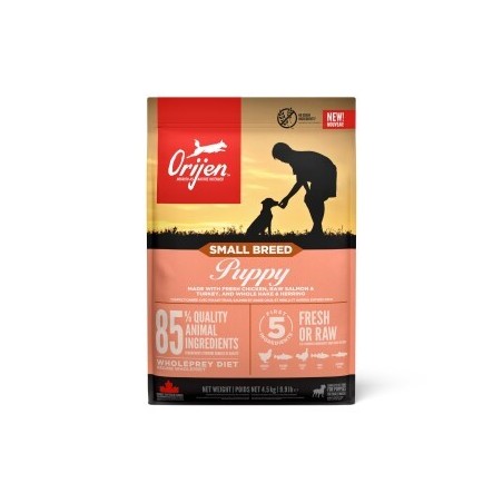 Orijen Small Breed Puppy Huhn, Truthahn & Fisch 4,5 kg