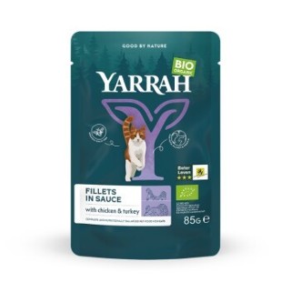 Yarrah Bio Pouch Filets in Soße 14x8 5g Truthahn