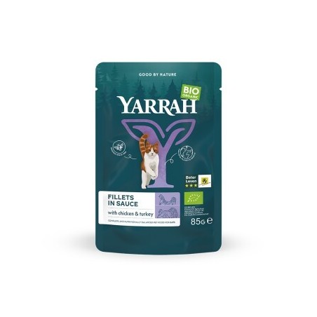 Yarrah Bio Pouch Filets in Soße 14x8 5g Truthahn