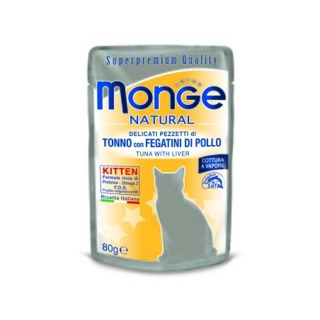 Monge Natural Cat Thunfisch mit Leber in Gelée Kitten