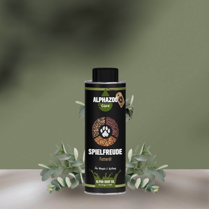ALPHAZOO Spielfreude Futteröl für Hunde und Katzen 250 ml