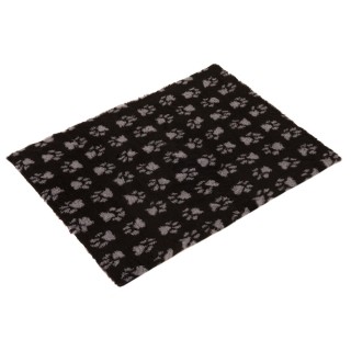 Vetbed® Hundedecke Isobed SL Paw, schwarz/grau - L 150 x B 100 cm