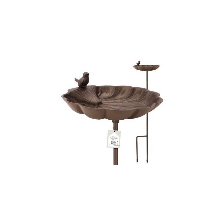 WILDLIFE HOME Große Vogeltränke 'Dekoratives Vögelchen' auf Stab