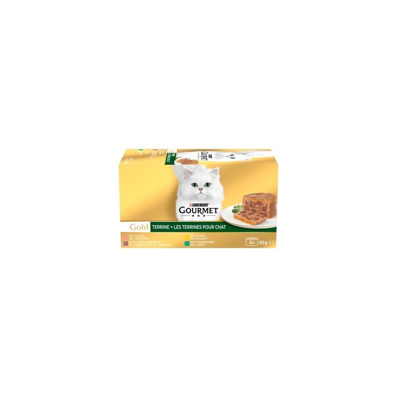 GOURMET Gold Terrine verschiedene Geschmacksrichtungen 4x85 g