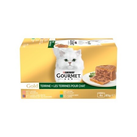 GOURMET Gold Terrine verschiedene Geschmacksrichtungen 4x85 g