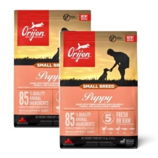 Orijen Small Breed Puppy Huhn, Truthahn & Fisch 2x1.8 kg