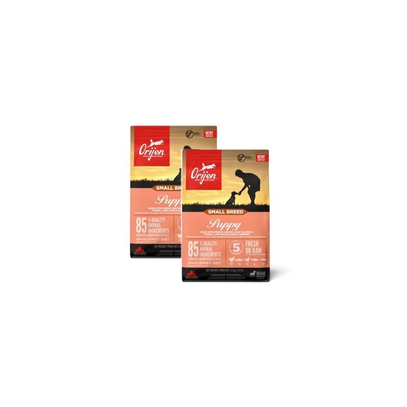 Orijen Small Breed Puppy Huhn, Truthahn & Fisch 2x1.8 kg
