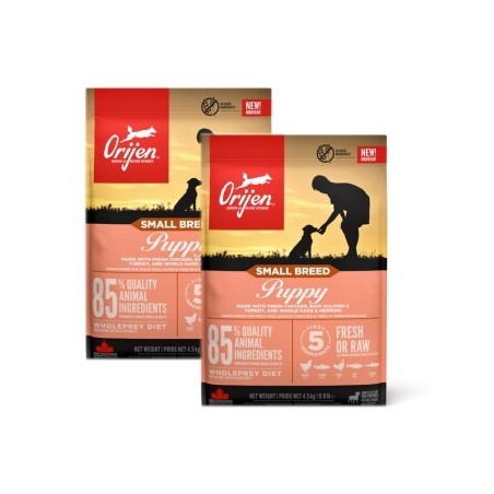 Orijen Small Breed Puppy Huhn, Truthahn & Fisch 2x4.5 kg