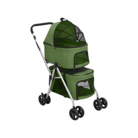 VidaXL Hundewagen 83x48x97cm (L x B x H) grün