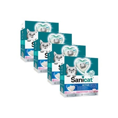 Sanicat Active White Lotus Flower 4x10 l