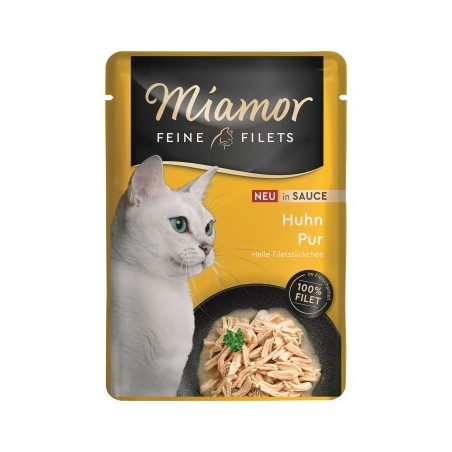 Miamor Feine Filets Nassfutter Katze Adult in Sauce 24x100 g Huhn
