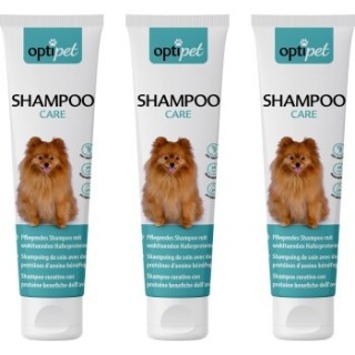 OptiPet Hundeshampoo für gepflegetes Fell 3x250 ml