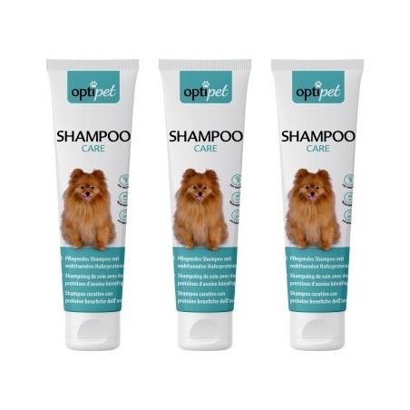 OptiPet Hundeshampoo für gepflegetes Fell 3x250 ml