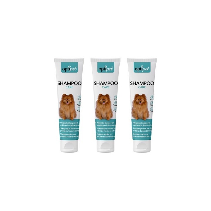 OptiPet Hundeshampoo für gepflegetes Fell 3x250 ml