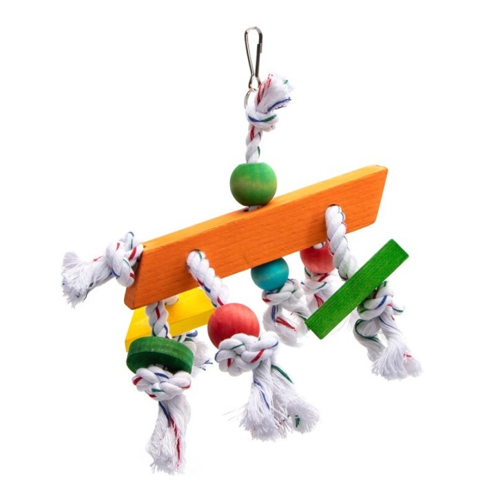 nobleza - Vogelspielzeug Baumwollseil-Knoten für aktive Vögel