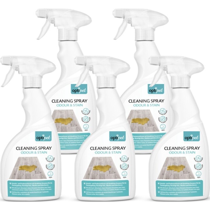 OptiPet Geruchsentferner gegen Tiergerüche 5x500 ml