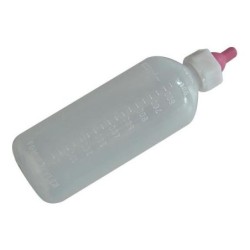 Paragon Lamm-Futterflasche aus Gummi mit Sauger 1 litre weiß