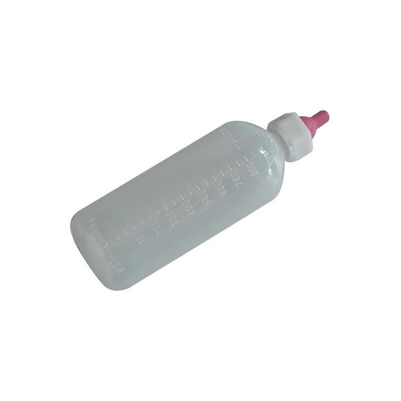 Paragon Lamm-Futterflasche aus Gummi mit Sauger 1 litre weiß