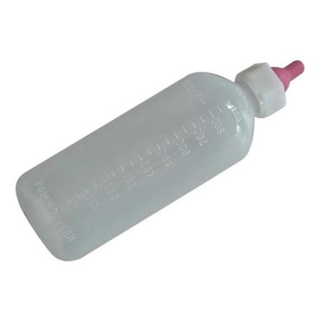 Paragon Lamm-Futterflasche aus Gummi mit Sauger 1 litre weiß
