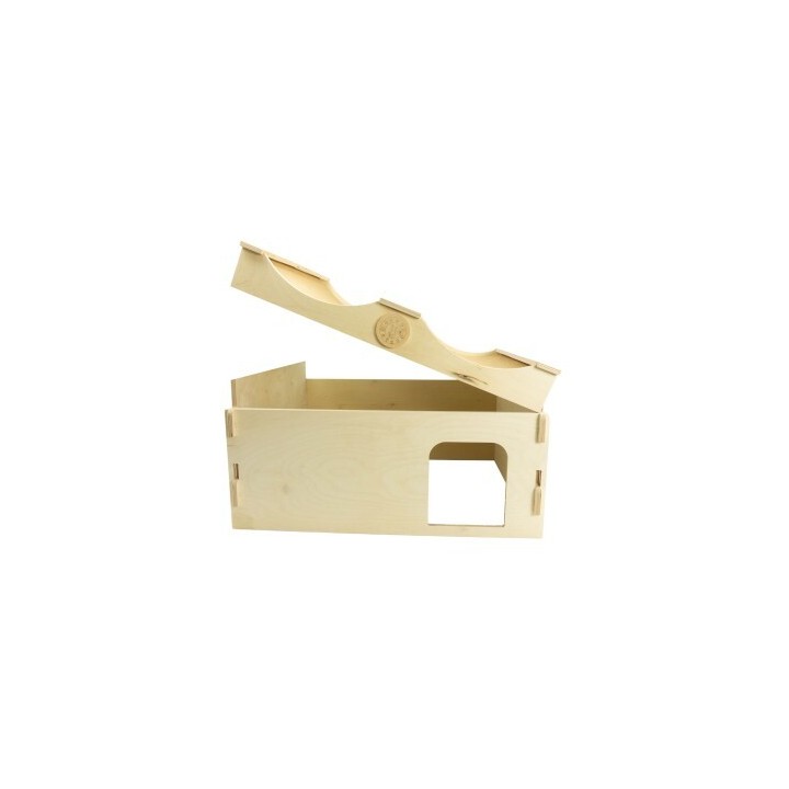 Getzoo Kaninchenhaus Daisy mit austauschbarem Korkdach