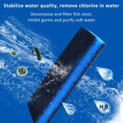 Filtermatte, Schaumstoff, Schwämme, Bio-Schwamm, Filtermedien, Pad, Aquarium-Filter, Baumwolle 40cmX30cmX2cm schwarz