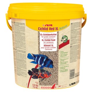 sera Cichlid Red XL Nature Granulatfutter - 10 Liter