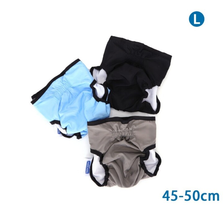 nobleza - 3er Set waschbare Windeln für Hunde L