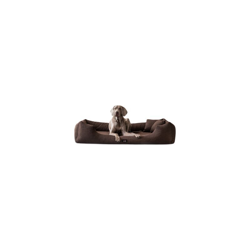 Tierlando MORITZ VIP Hundebett Hundesofa braun 90 cm, 22 cm, 75 cm