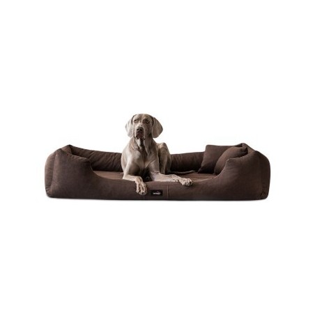 Tierlando MORITZ VIP Hundebett Hundesofa braun 90 cm, 22 cm, 75 cm