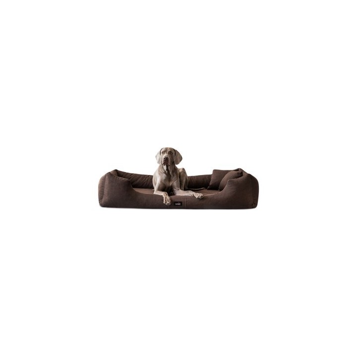 Tierlando MORITZ VIP Hundebett Hundesofa braun 90 cm, 22 cm, 75 cm