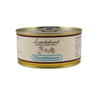 Lunderland Hochwertiges Pferdefleisch für Hunde - Reinfleisch 12x300 g
