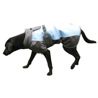 Wasserdichter Hundemantel von Henry Wag XS grau/blau