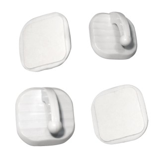 Hundeschutzgitter, haustiersicher, Netzzaun, tragbar, faltbar, für Babys, überall zu installieren 4pcs hooks weiß