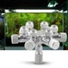 Aquarium-Tank-CO2-Splitter-Regler, Verteilernadel, Feineinstellventil für CO2-Regler mit 6-Wege-Ausgängen 2 Way Outlets