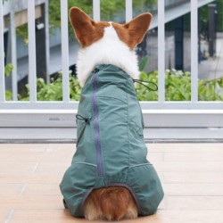 Hundejacke für die Vorderbeine, wasserdicht, reflektierend, Outdoor-Regenmantel für kleine, mittelgroße und große Hunde XX-La