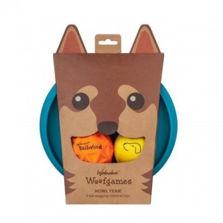 Waboba Woofpack Hundeball-Set One Size braun