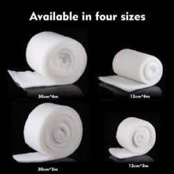 Aquarium-Filterpad, Filtermedienrolle, biochemischer Baumwollfilterschaum, Aquariumschwamm für die meisten 600cm by 12cm