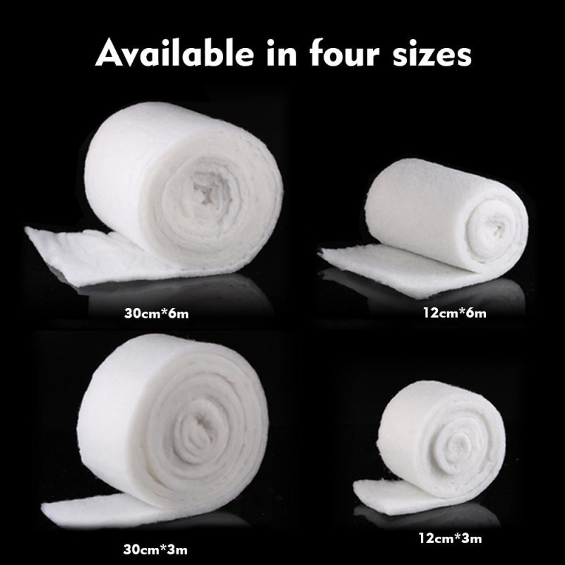Aquarium-Filterpad, Filtermedienrolle, biochemischer Baumwollfilterschaum, Aquariumschwamm für die meisten 600cm by 12cm