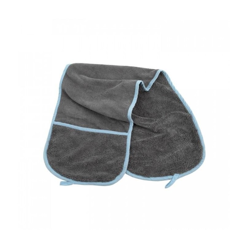 Furrish Mikrofleece-Hundehandtuch One Size blau/schwarz
