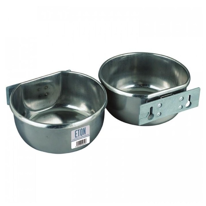 Eton Edelstahl-D-Cup mit anschraubbarem Montageplattensatz 850ml silber