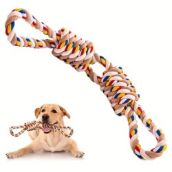 40cm Haustier Kauspielzeug für Hunde Baumwollseil Welpenspielzeug Hund Bissfest Interaktionsspielzeug Hund Haustierzubehör